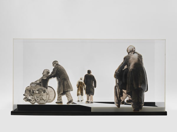 Carl Cheng, V.H. (1967). Film, molded plastic, plexiglass, 16 x 31 5/8 x 11 5/8 inches. Courtesy of the artist...