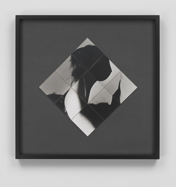 Robert Heinecken, Breast Bomb (1967). Silver gelatin prints, reassembles, 14 3/4 x 14 3/4 inches. Courtesy of the artist and...
