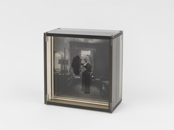 Douglas Prince, Wedding Chamber (1972). Plexiglas, graphic arts film, 5 1/4 x 5 x 2 1/2 inches. Courtesy of the...