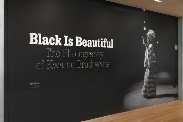 Kwame Brathwaite, Black Is Beautiful: The Photography of Kwame Brathwaite (2019) (installation view). Courtesy of the artist and Skirball Cultural...