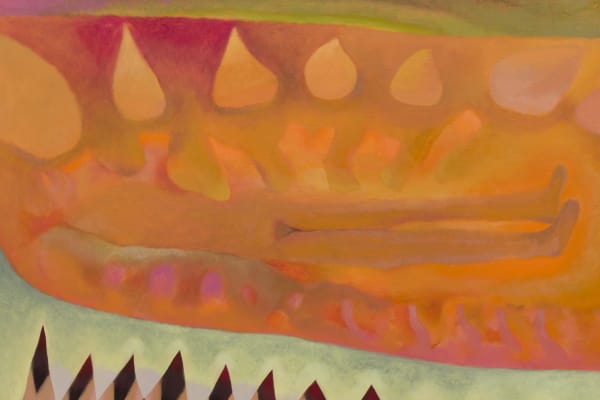 Kristy Luck, Overthinker (detail) (2019). Oil on linen, 36 x 30 inches. Photo: Jeff McLane.