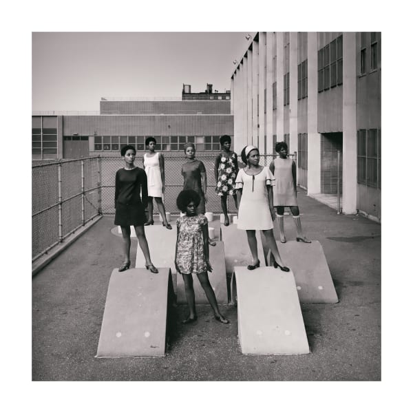 Untitled (Photo shoot at a school for one of the many modeling groups who had begun to embrace natural hairstyles...