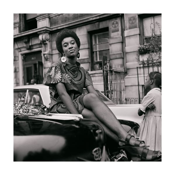 Untitled (Pat on Car) 1968, printed 2016 Archival pigment print, framed AJASS_21_010