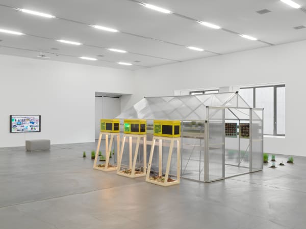 "Potential Worlds 2: Eco-Fictions," (installation view) (2020). Image courtesy of Migros Museum für Gegenwartskunst. Photo: Stefan Altenburger.