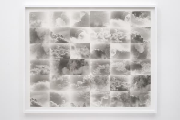 Lew Thomas, "CLOUDS" (1973/2015). 36 gelatin silver prints, mounted and framed, 52 x 64 inches.