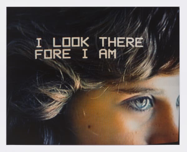 Lew Thomas, "I LOOK THEREFORE I AM from the series TELEVISION EYES," (1985).