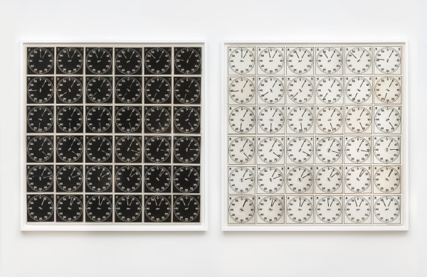 Lew Thomas, "TIME EQUALS 36 EXPOSURES (negative and positive sections)," (1971).