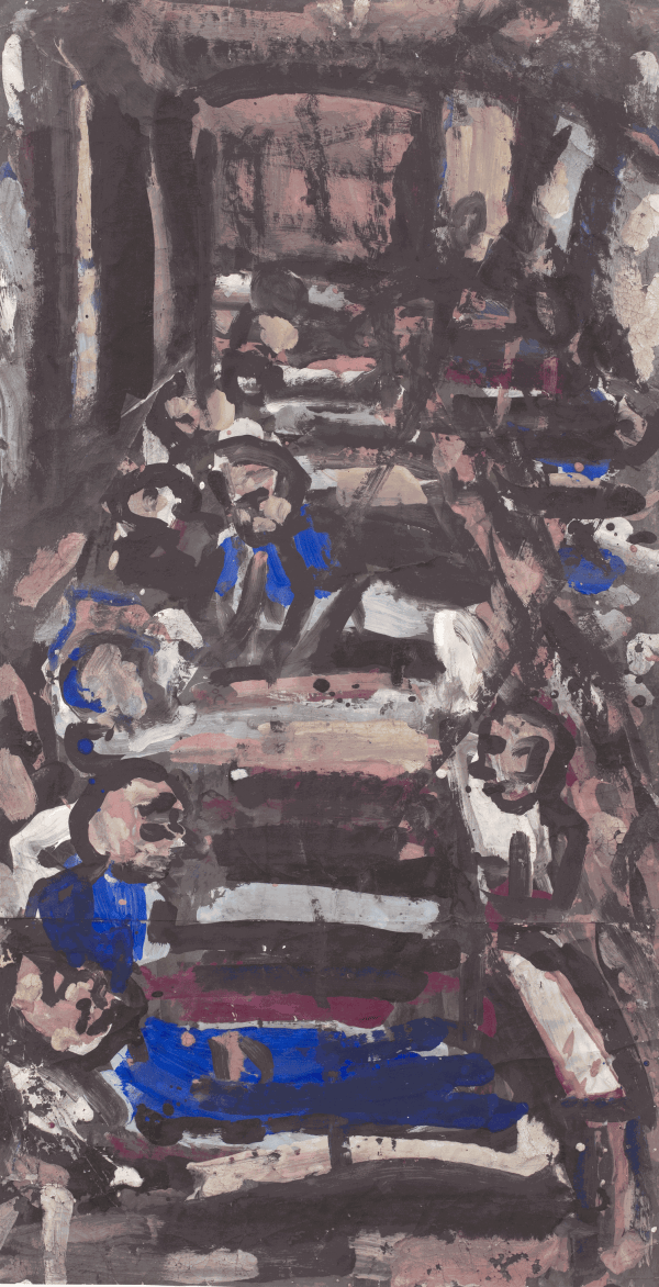 Leon Kossoff, A ward in a London hospital No. 2, 1965