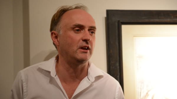 David Boyd Haycock opening the 'Paul Nash: Watercolours 1910-1946' exhibition