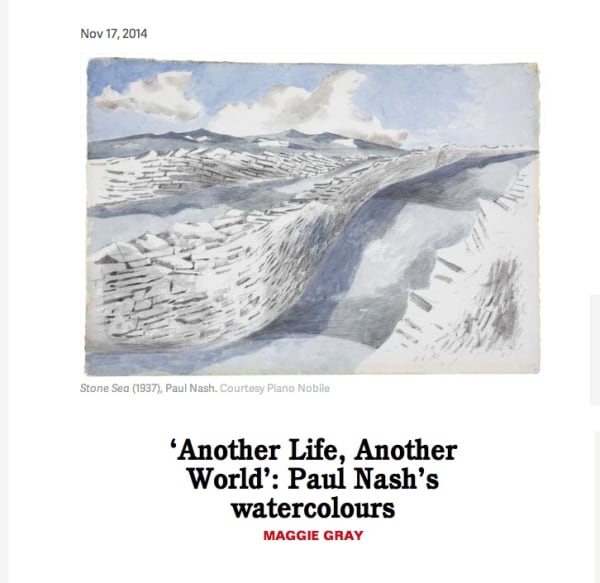 Paul Nash exhibition reviewed by Apollo Magazine
