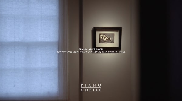 Frank Auerbach, Sketch for Reclining Figure in the Studio