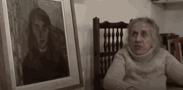 Jean Cooke (1927-2008), Discussing her Self-Portrait