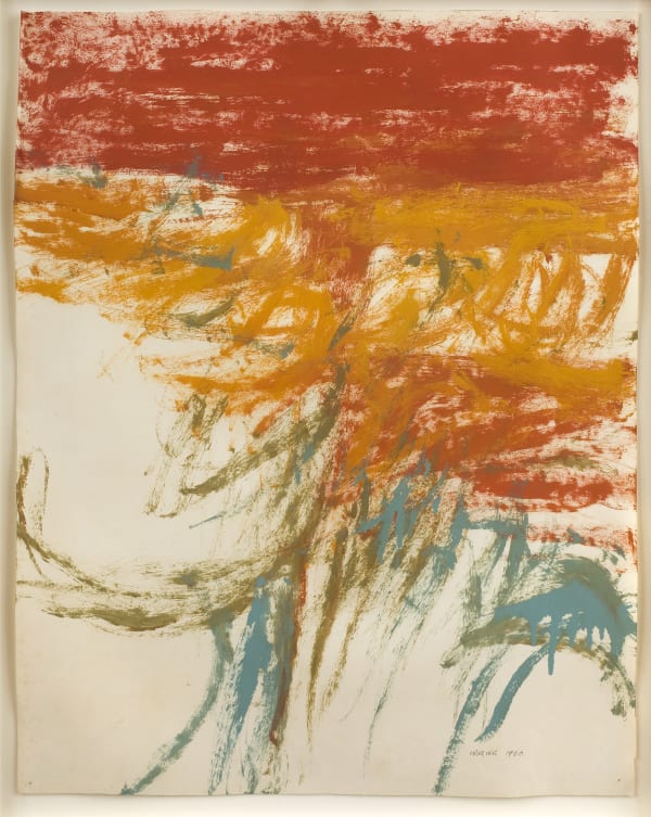 Red Landscape, Crystal Palace, 1960. Oil on paper, 64 x 50 cm, 25 1/4 x 19 3/4 in.