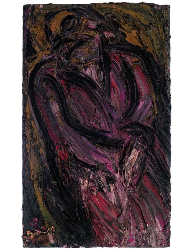 Leon Kossoff, Seated Woman, 1957. © Leon Kossoff Estate.
