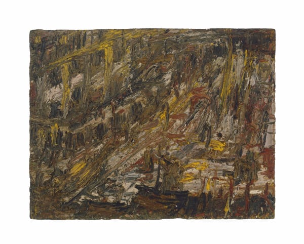 Leon Kossoff, City Building Site, 1961, property of a European collector. © Leon Kossoff Estate.