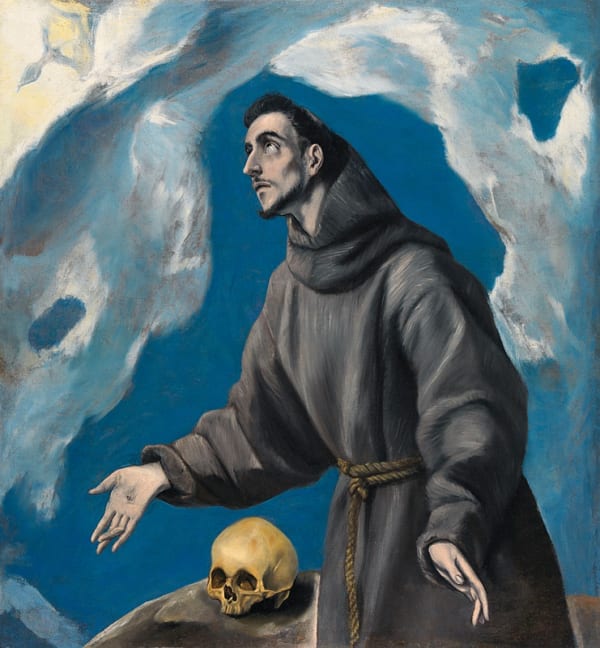 El Greco, 1541 - 1614 Saint Francis Receiving the Stigmata, 1590-95 Oil on canvas, 114 x 104 cm © The National Gallery of Ireland, Dublin