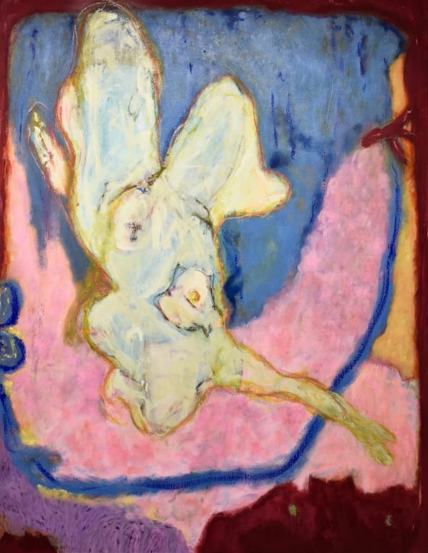 Sarah Dwyer Poet's Breath 2022 Oil & Pastel on Linen 130 x 100 cm