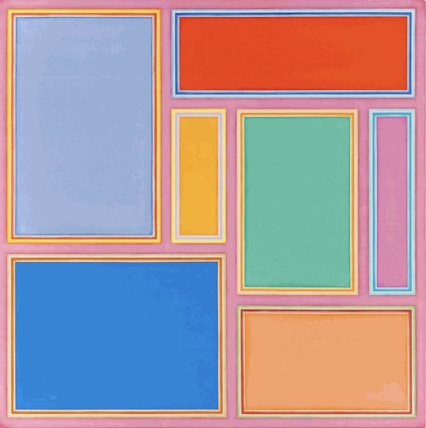 Selma Parlour Salon VII 2022 Oil on Linen 76 x 76 cm