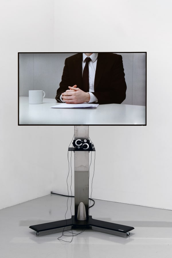 Cally Spooner, Off Camera Dialogue, 2014, Three channel HD video, Duration: 6min. Courtesy: Collection Frac Franche-Comté © Cally Spooner, credit photo Blaise Adilon