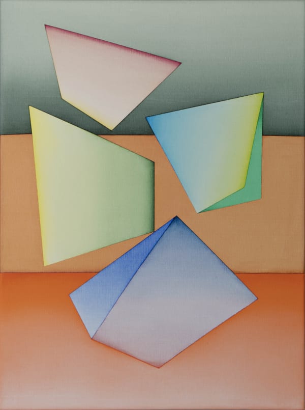 Selma Parlour Smack Dab IX 2019 Oil on linen 41 x 30.5 cm