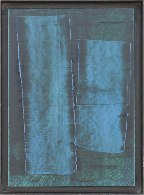 Untitled 2021 Oil on paper 46 x 34 cm (steel frame)