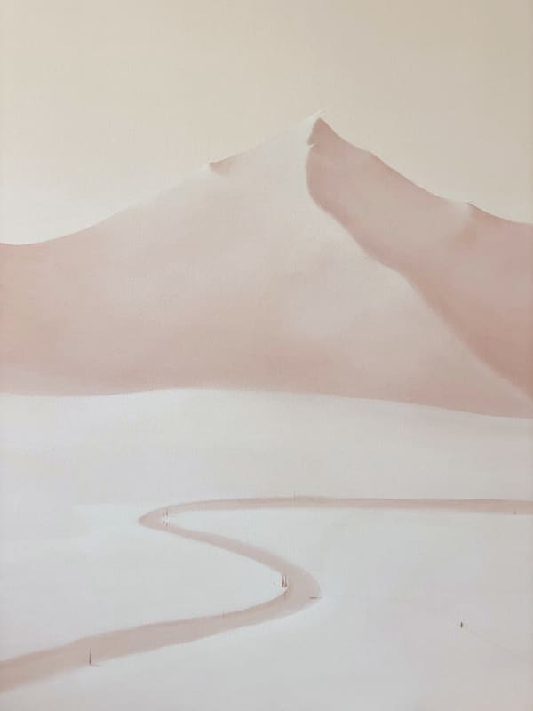 Serdar Acar Pink Hills 2021 Acrylic on canvas 110 x 90 cm