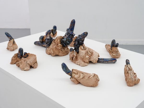 Salvatore Arancio They Milled Around in Bewilderment 2022 Glazed ceramic 35 x 100 x 70 cm