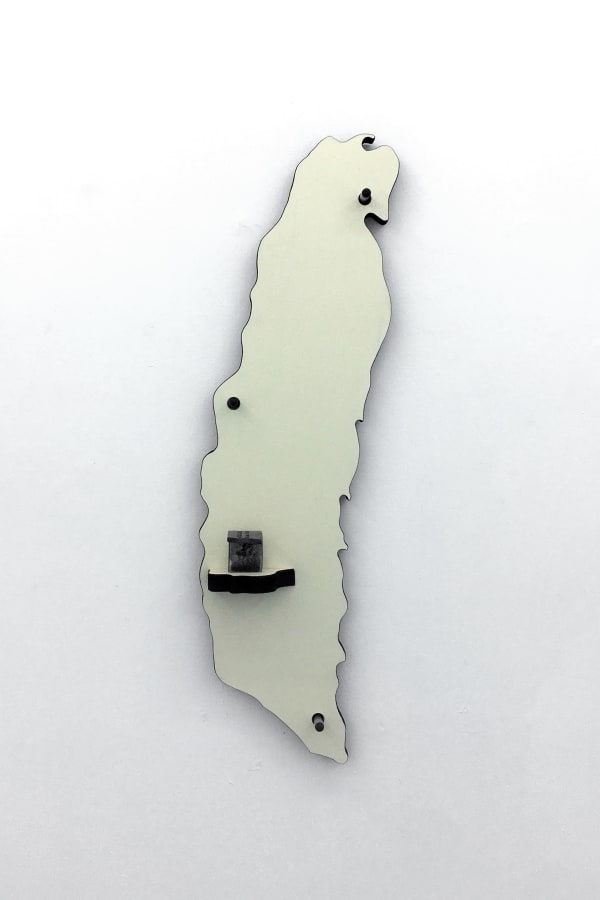 Matt AGER, CADENCE WRECK, 2020, FORMICA, PLYWOOD DOORSTOPS, STEEL 107 X 33 X 13CM