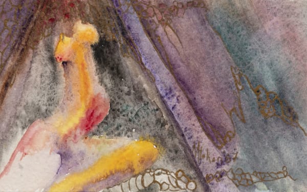 Nancy Atakan Fertility 1987 Watercolor on paper 25 x 16 cm