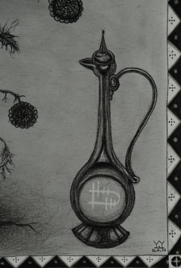 Yusa Yalcintas, Burnt flower (detail), 2022