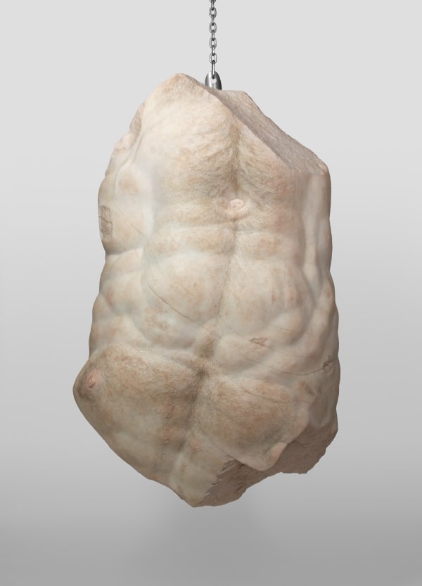 Evan Penny, Hanging Torso, 2017