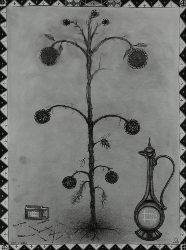 Yusa Yalcintas, Burnt flower, 2022