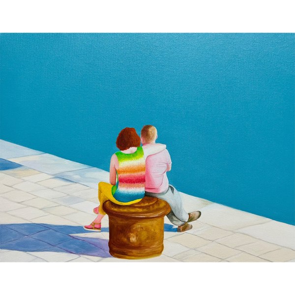 Ozer Toraman Whispering Sentiments 1 2022 Oil on canvas 35 x 45 cm