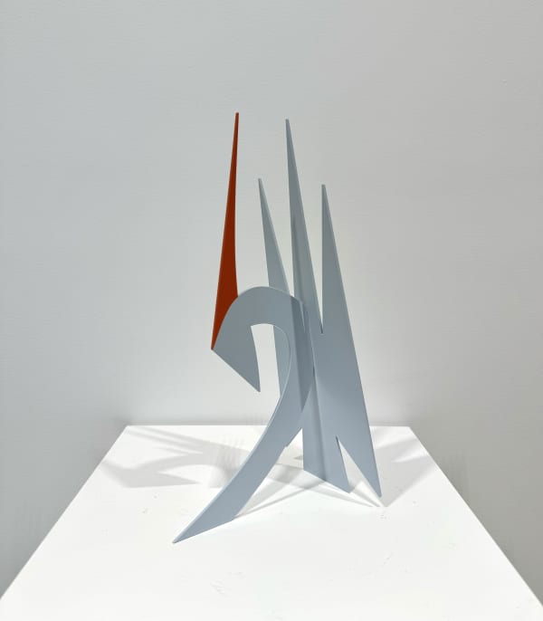 Henrik Godsk Blue Ruler 2024 Enamel On Steel 36 X 16 X 12 Cm