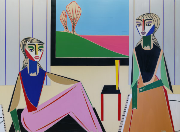 Henrik Godsk Pink Horizon 2024 Oil On Canvas 200 X 270Cm