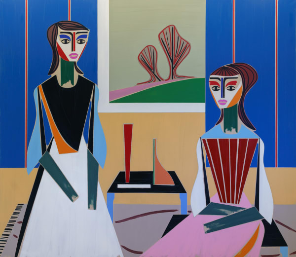 Henrik Godsk Pink River Oil On Canvas 199 X 229