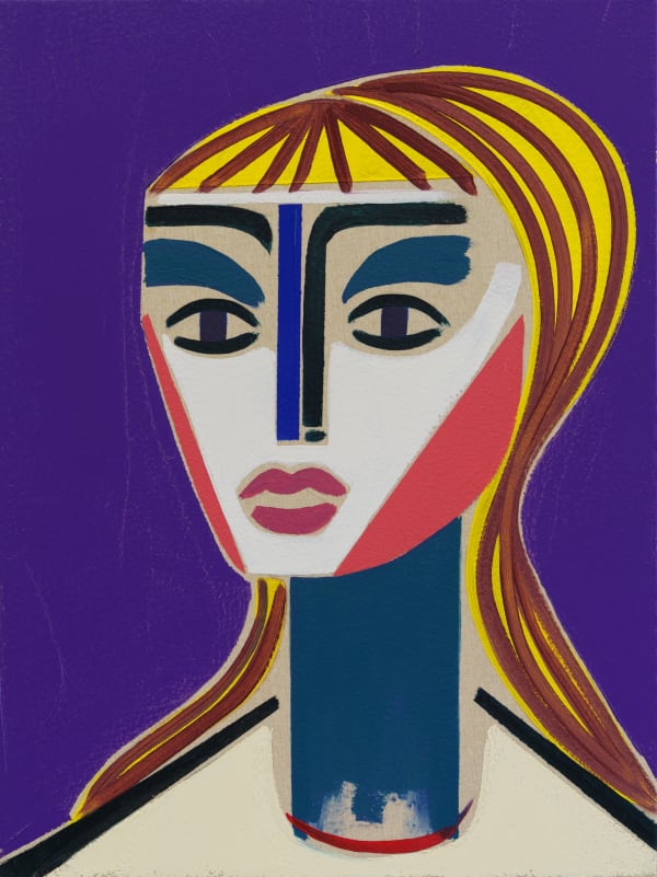 Henrik Godsk Sun In Her Hair 2024 Oil On Canvas 40 X30Cm