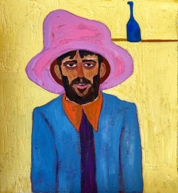 Ben Crase Yellow 2022 Oil Oil Stick Oil Pastel Pigment Stick On Paper 34 X 38 Cm