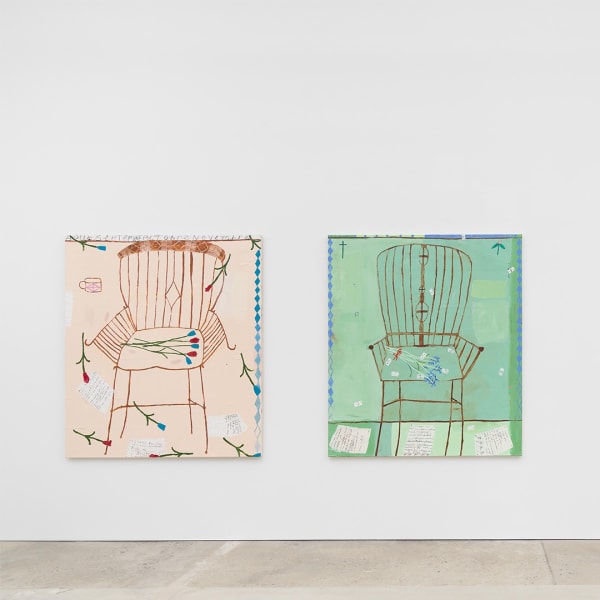 Galina Munroe - Chaise avec tulipe , 2022