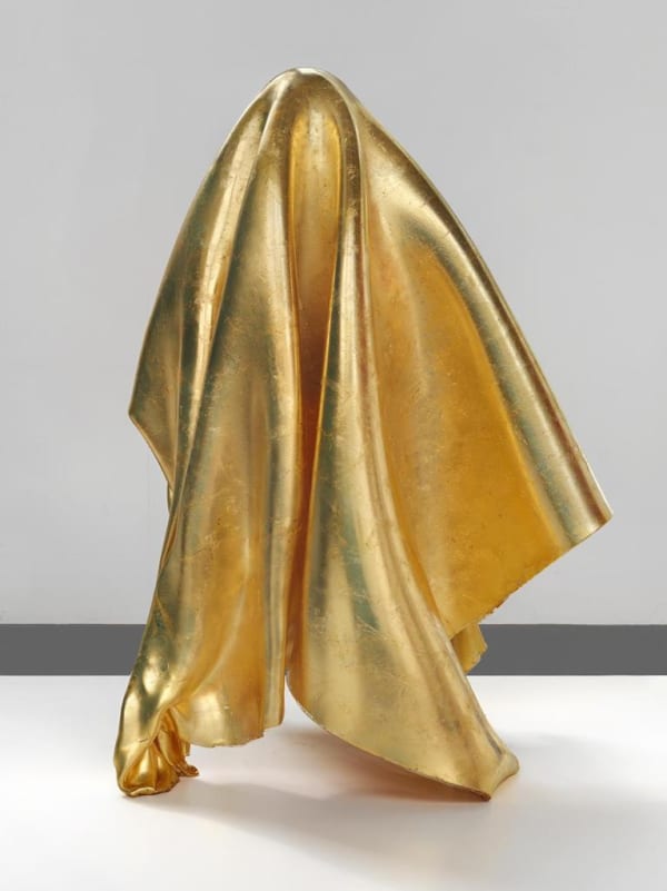 DANIEL KNORR CANVAS SCULPTURES, GOLDEN GHOST, 2022