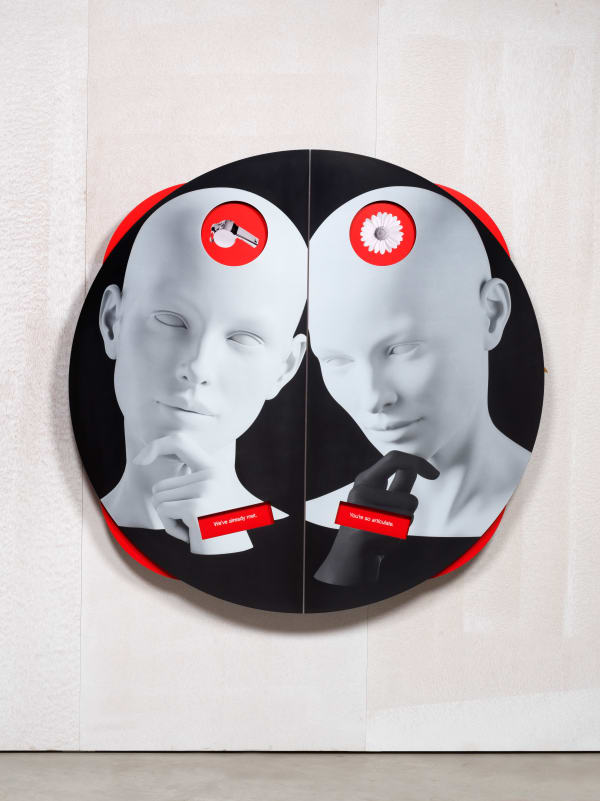 KATHRYN ANDREWS WHEEL OF FOOT IN MOUTH NO. 1 (THE QUEEN'S TASTE), 2019