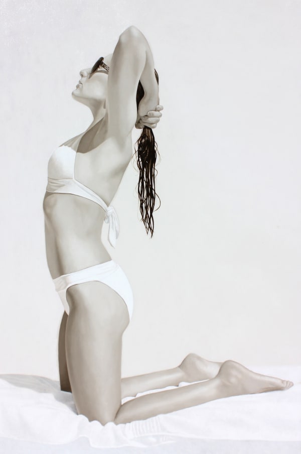 Toby Boothman "White Hot" Oil on canvas 150 x 100 cm