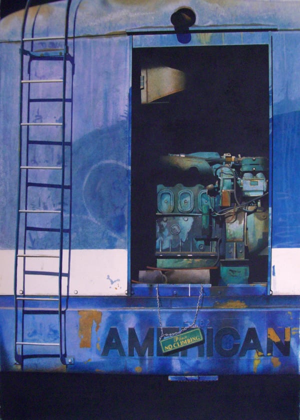 Angus McEwan "American Express" 96 x 66 cm Watercolour on paper