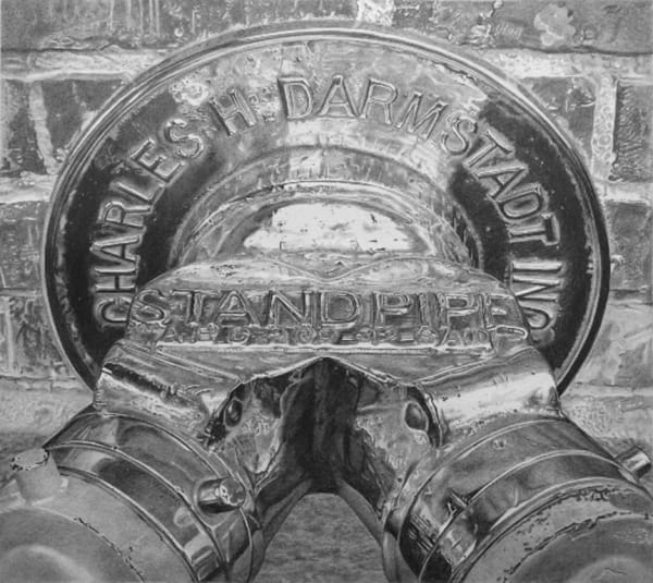 Roger Watt "Hydrant" Graphite of Bristol board 22 x 24 cm