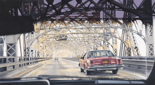 Denis Ryan "Queensborough Bridge" 30 x 54 cm Acrylic on paper