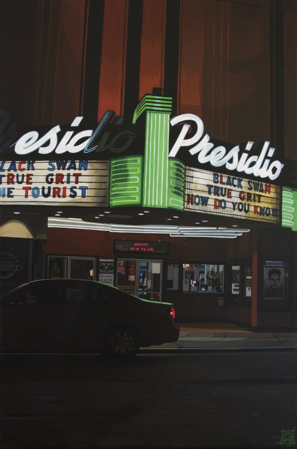 "Black Swan SF" Acrylic on Canvas 46 x 30 cm