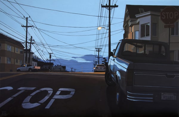 "Good Morning SF" Acrylic on paper 30 x 46 cm