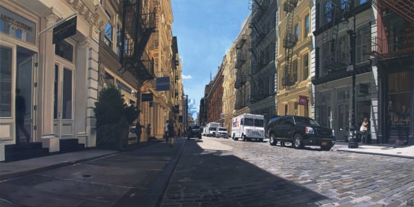 "Greene St/ Soho II" Acrylic on canvas 70 x 140 cm