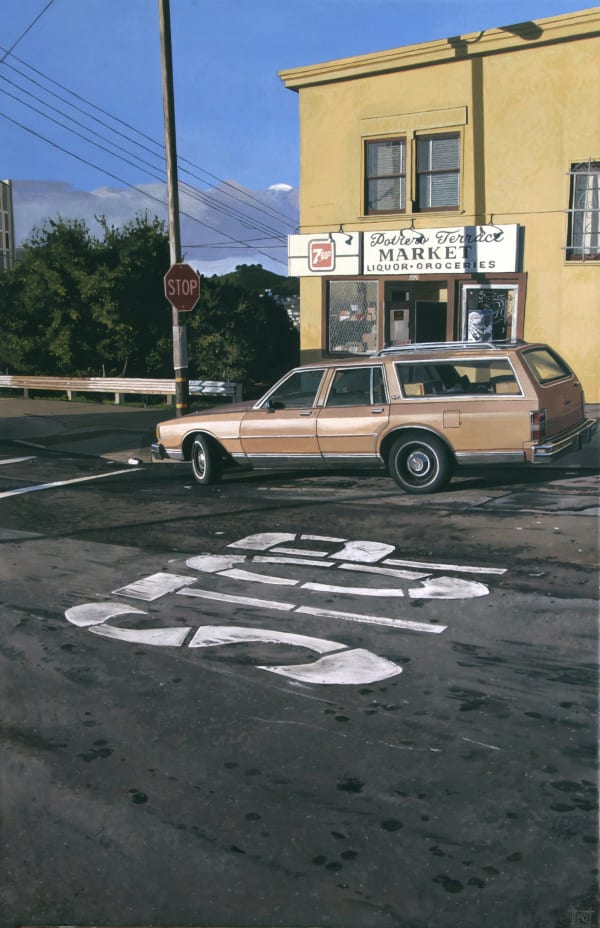 "Potrero Terrace Market" Acrylic on canvas 92 x 60 cm