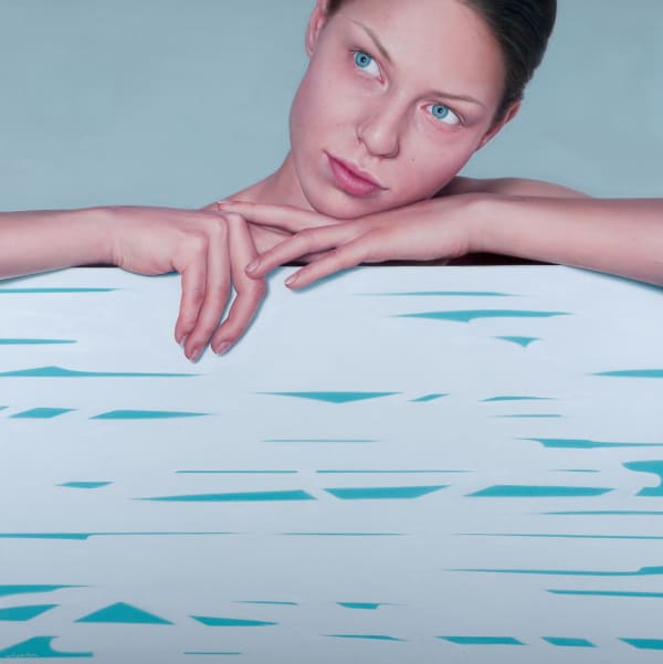 Antonio Castelló Daydreams oil on canvas 114 x 114 cm